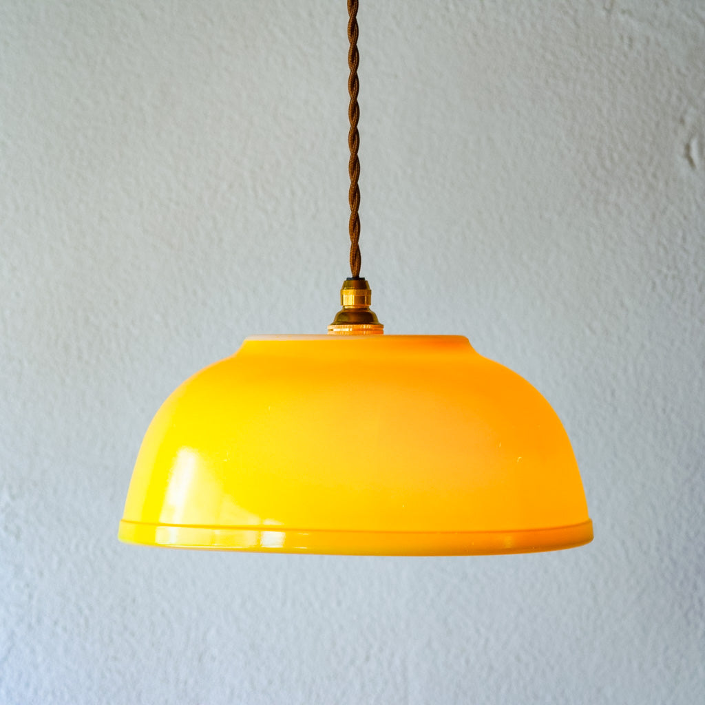 オールドパイレックス｜pyrex｜プライマリーイエロー｜ミキシングボウル｜ペンダントライト