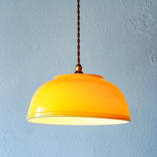 オールドパイレックス｜pyrex｜プライマリーイエロー｜ミキシングボウル｜ペンダントライト