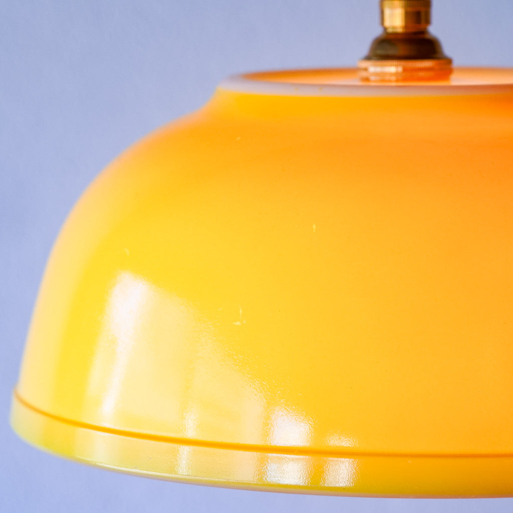 オールドパイレックス｜pyrex｜プライマリーイエロー｜ミキシングボウル｜ペンダントライト