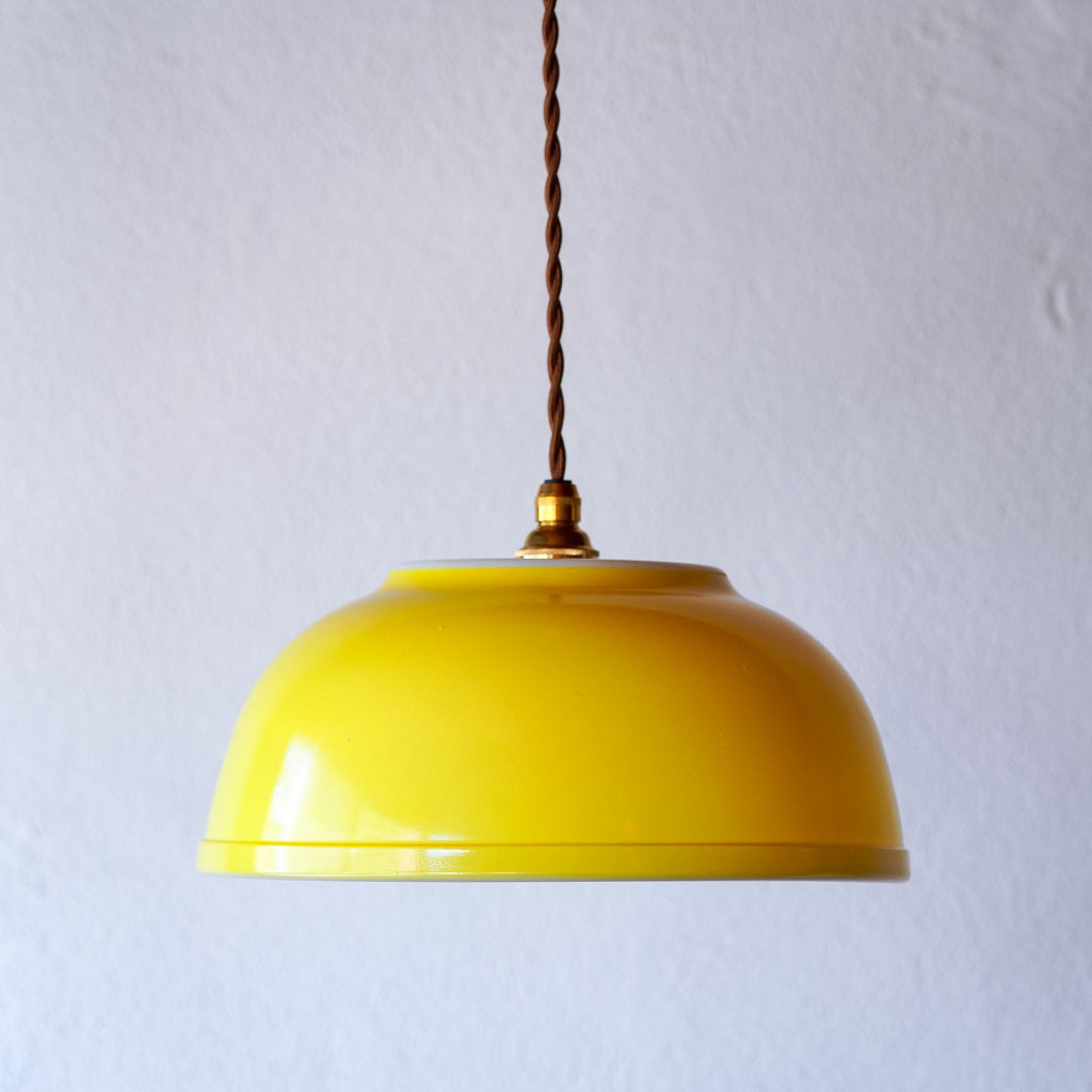 オールドパイレックス｜pyrex｜プライマリーイエロー｜ミキシングボウル｜ペンダントライト