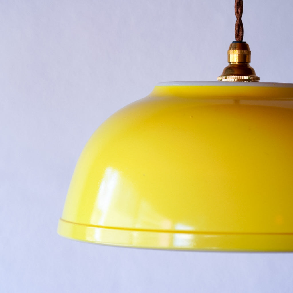 オールドパイレックス｜pyrex｜プライマリーイエロー｜ミキシングボウル｜ペンダントライト