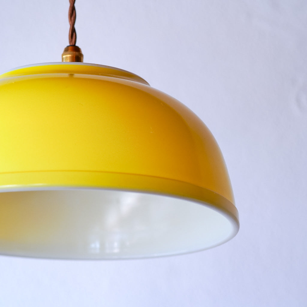 オールドパイレックス｜pyrex｜プライマリーイエロー｜ミキシングボウル｜ペンダントライト