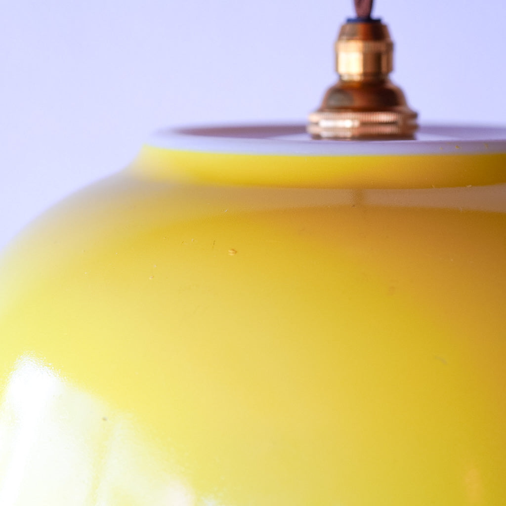 オールドパイレックス｜pyrex｜プライマリーイエロー｜ミキシングボウル｜ペンダントライト