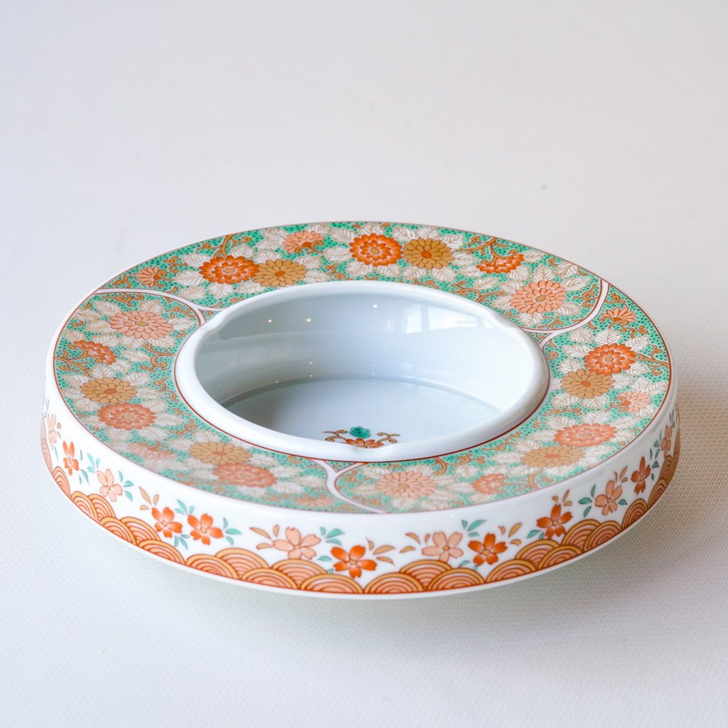 有田焼｜哲山作｜金彩｜緑・多彩色｜ペンダントライト