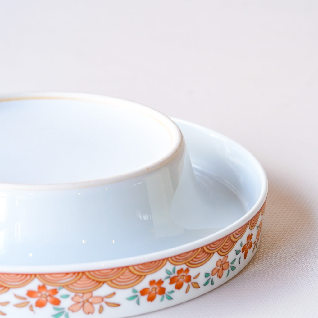 有田焼｜哲山作｜金彩｜緑・多彩色｜ペンダントライト