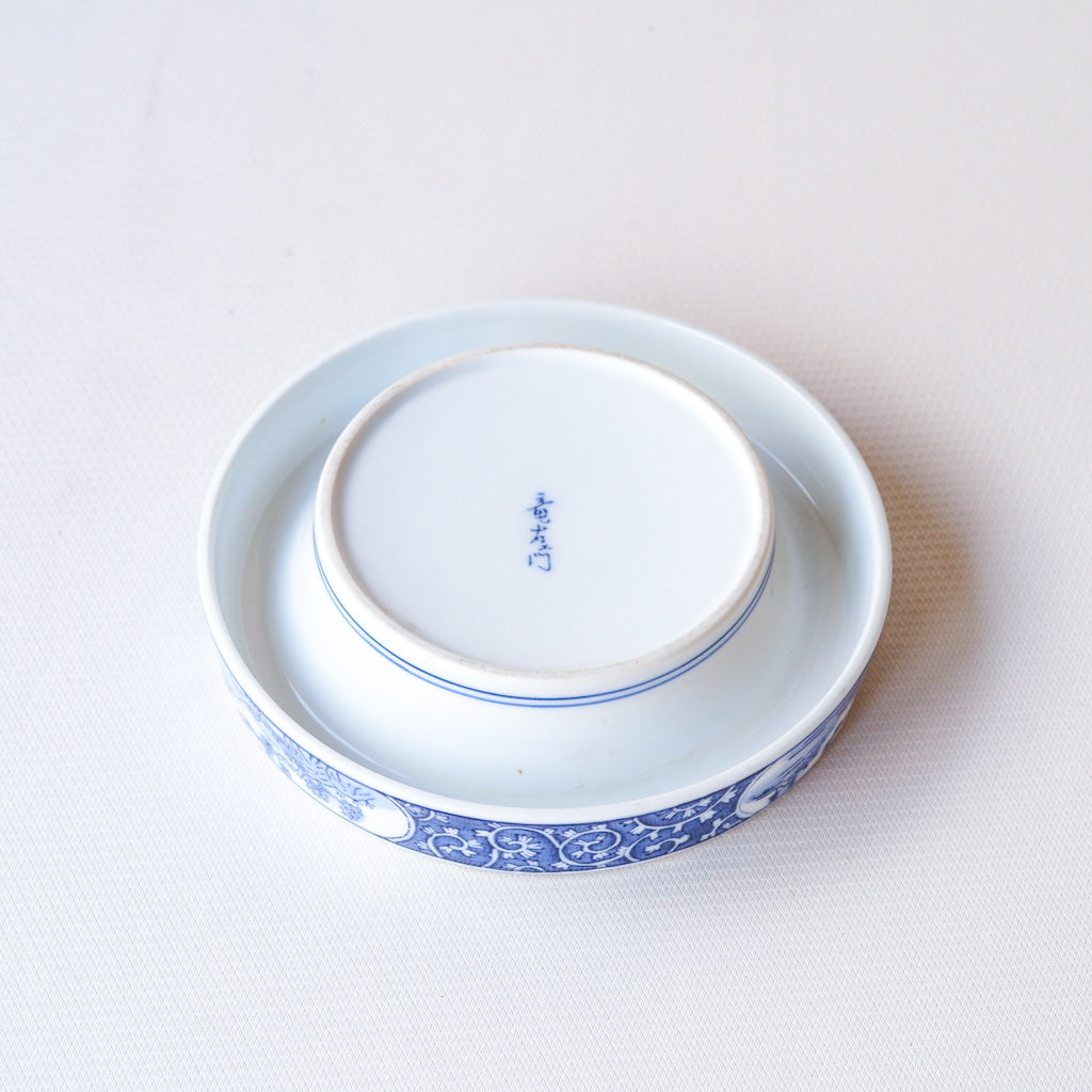 有田焼｜竜右ェ門｜唐草｜染付｜ペンダントライト