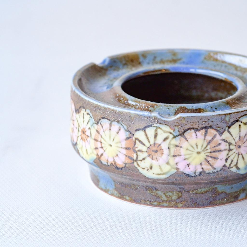 作地未詳｜土物｜花柄｜ペンダントライト