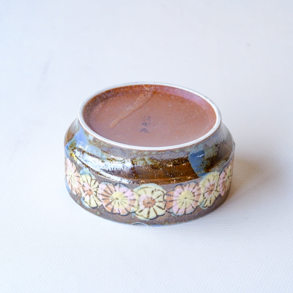 作地未詳｜土物｜花柄｜ペンダントライト