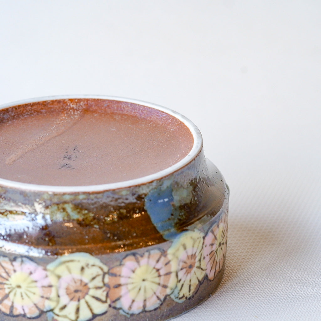 作地未詳｜土物｜花柄｜ペンダントライト