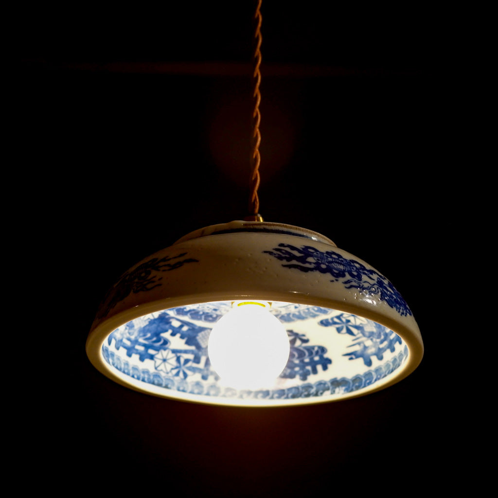 古伊万里(？)｜時代物｜染付｜鉢｜ペンダントライト
