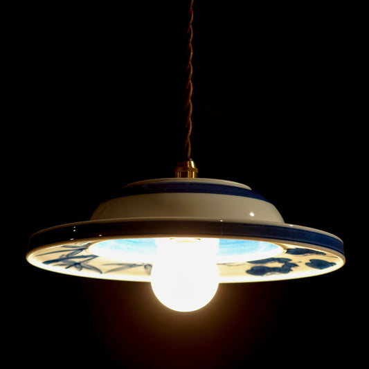 作地未詳｜松・竹・梅｜染付｜ペンダントライト