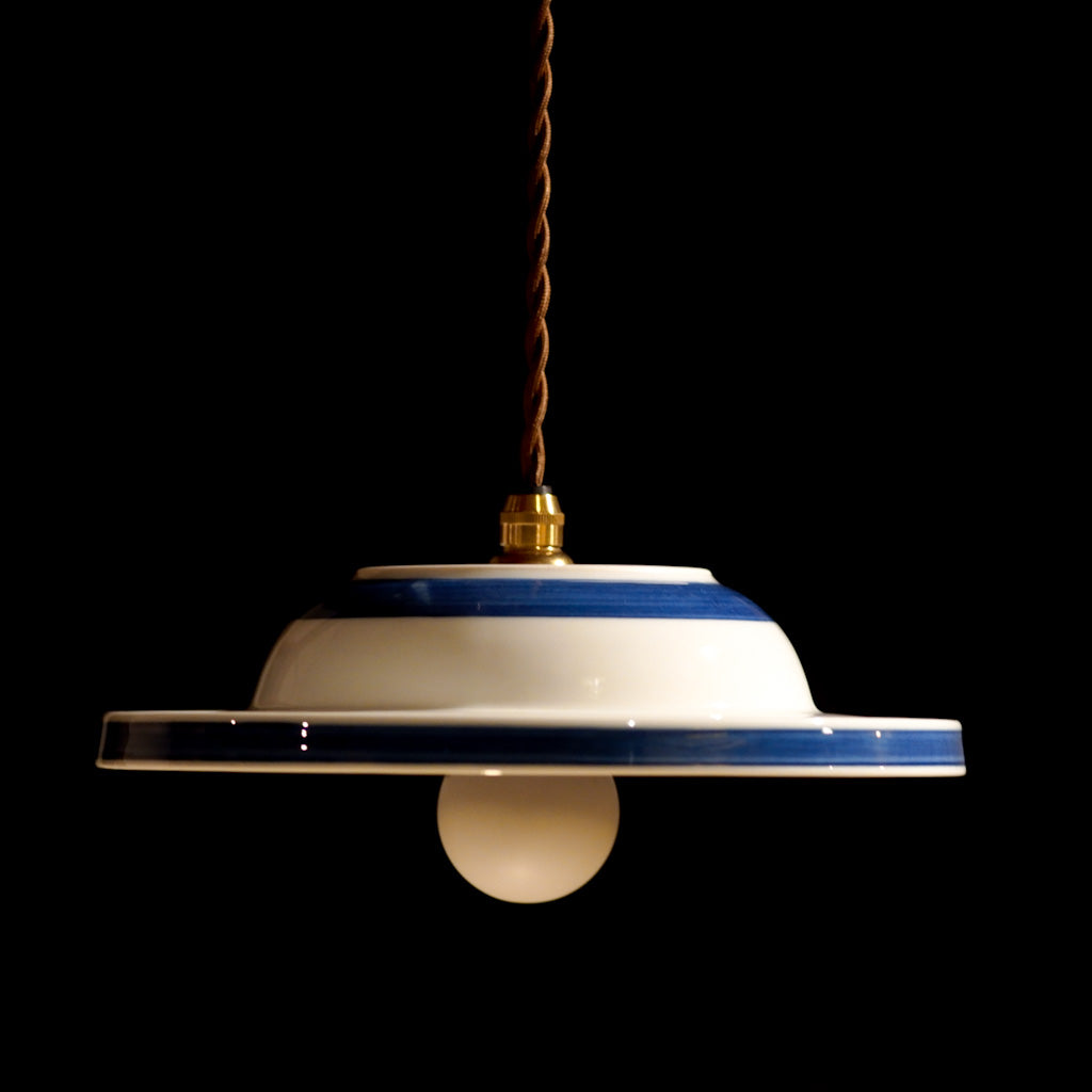 作地未詳｜松・竹・梅｜染付｜ペンダントライト