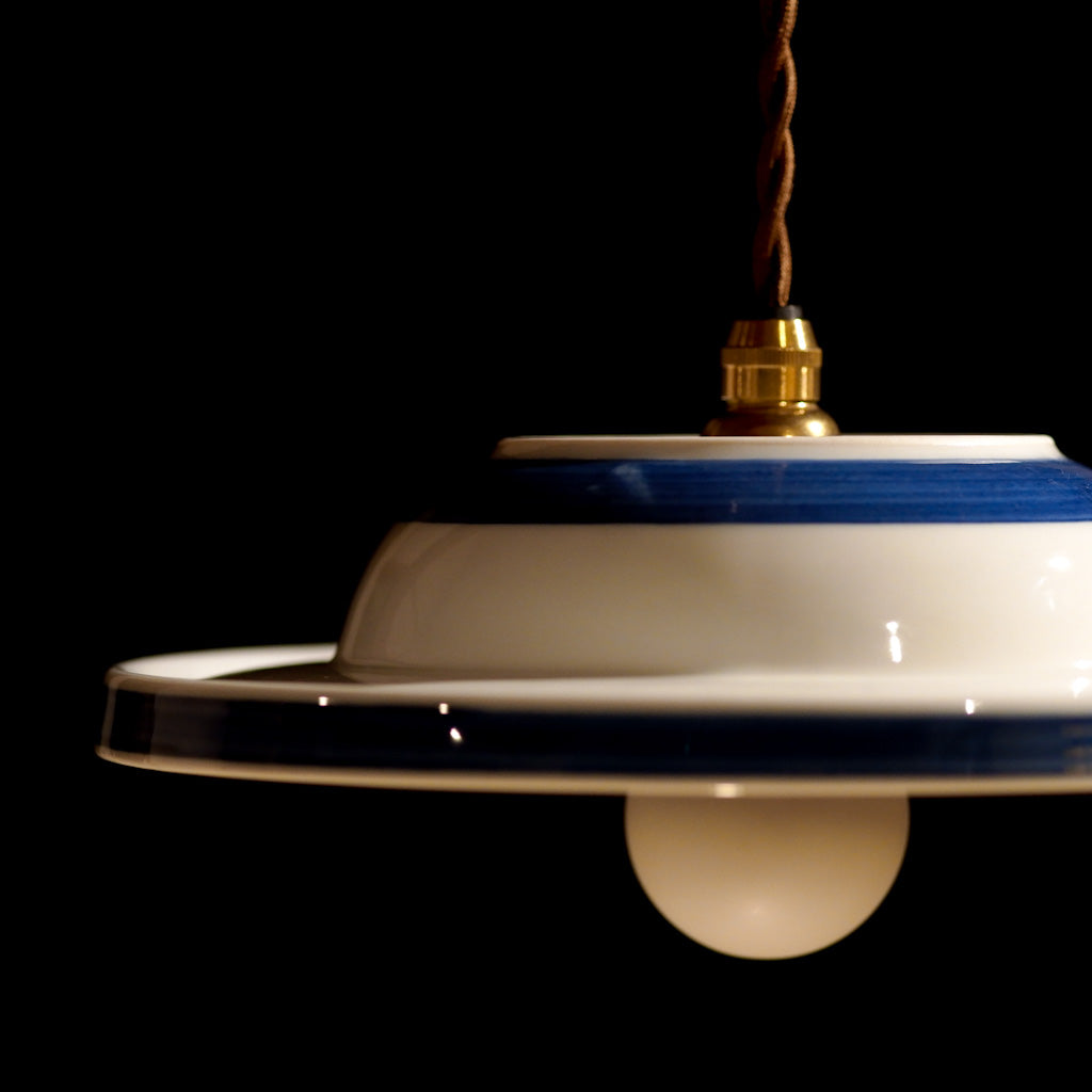 作地未詳｜松・竹・梅｜染付｜ペンダントライト