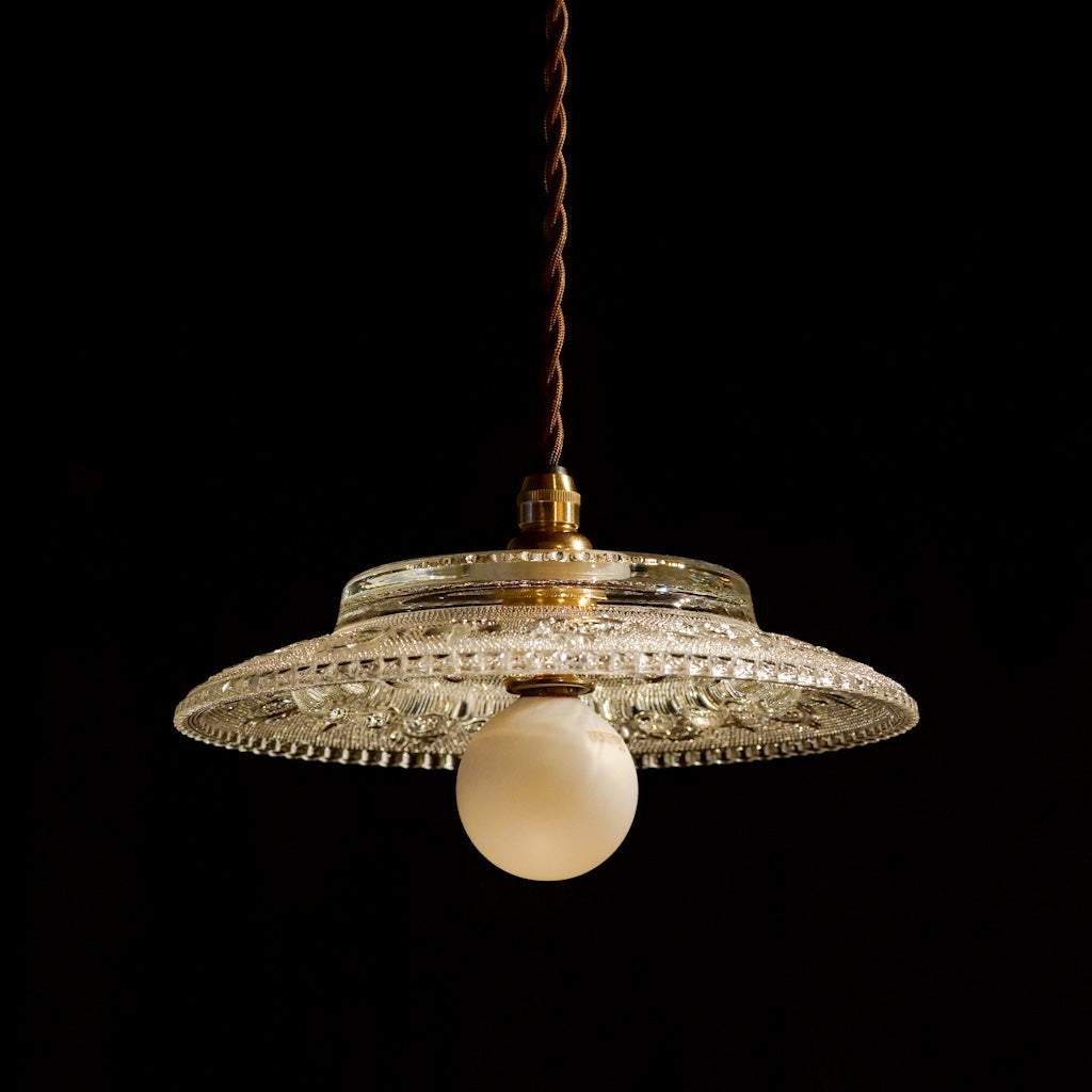 HASEGAWA GLASS｜エリザベス｜ガラス灰皿｜ペンダントライト