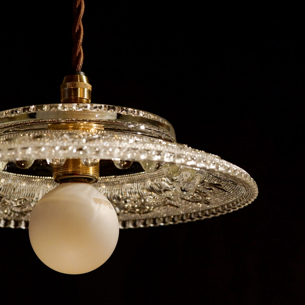 HASEGAWA GLASS｜エリザベス｜ガラス灰皿｜ペンダントライト