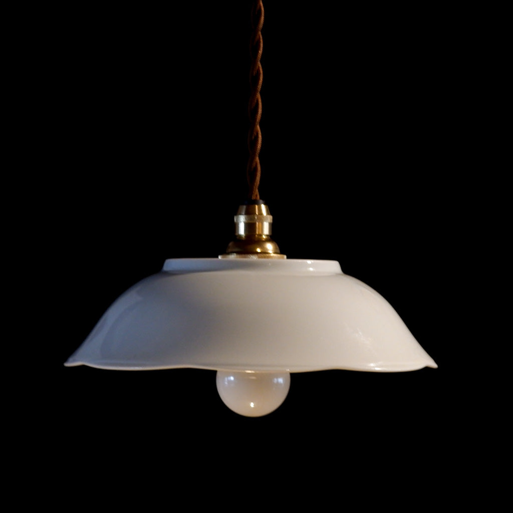 作地未詳｜たち吉｜鉢｜赤絵・草文様｜ペンダントライト