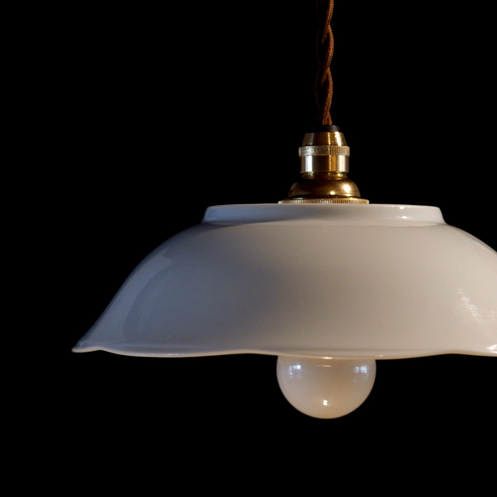 作地未詳｜たち吉｜鉢｜赤絵・草文様｜ペンダントライト