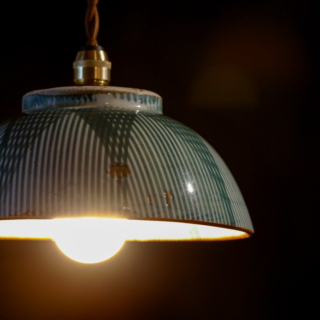 作地未詳｜時代物｜茶碗｜十草｜ペンダントライト