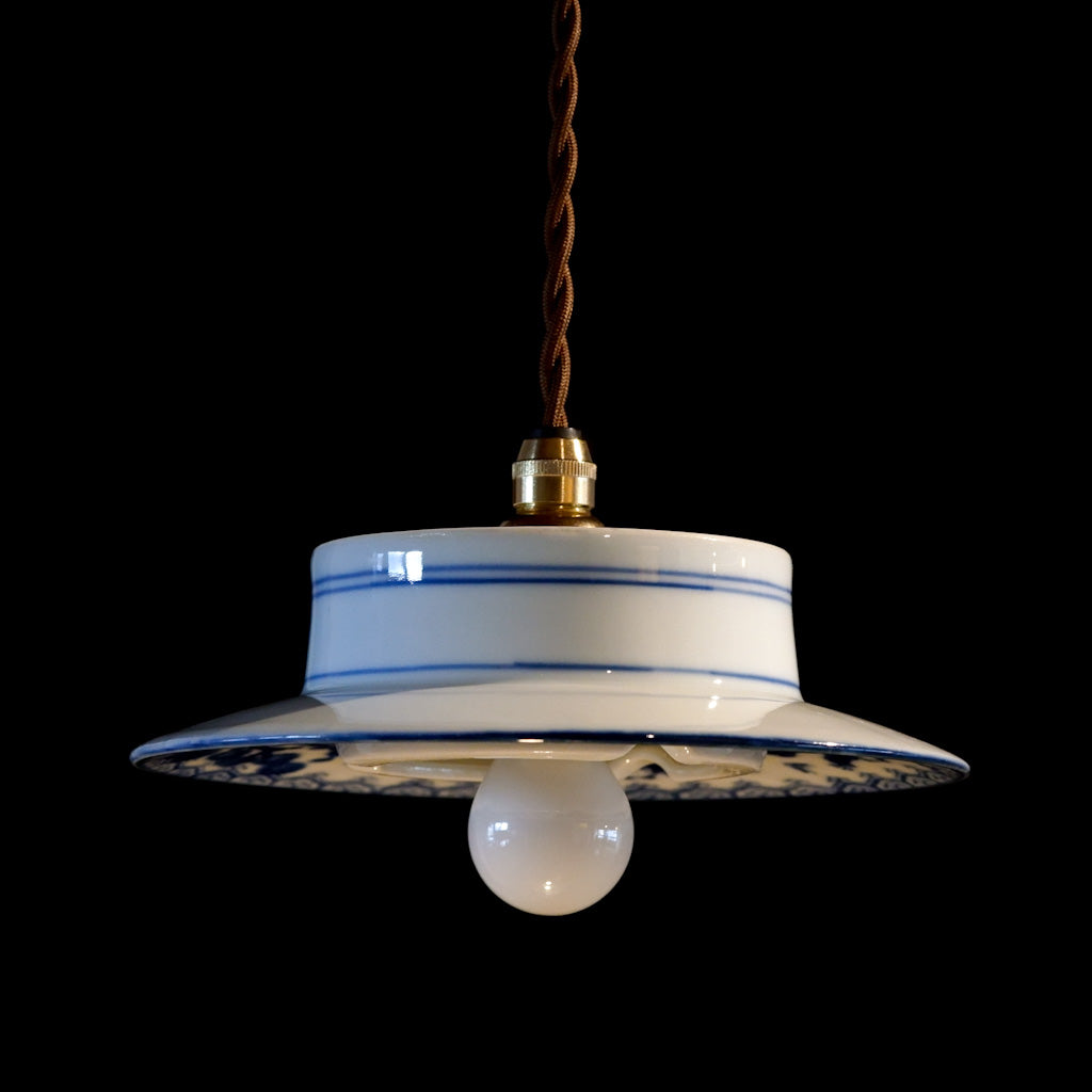 鍋島焼｜唐子｜白磁｜ペンダントライト