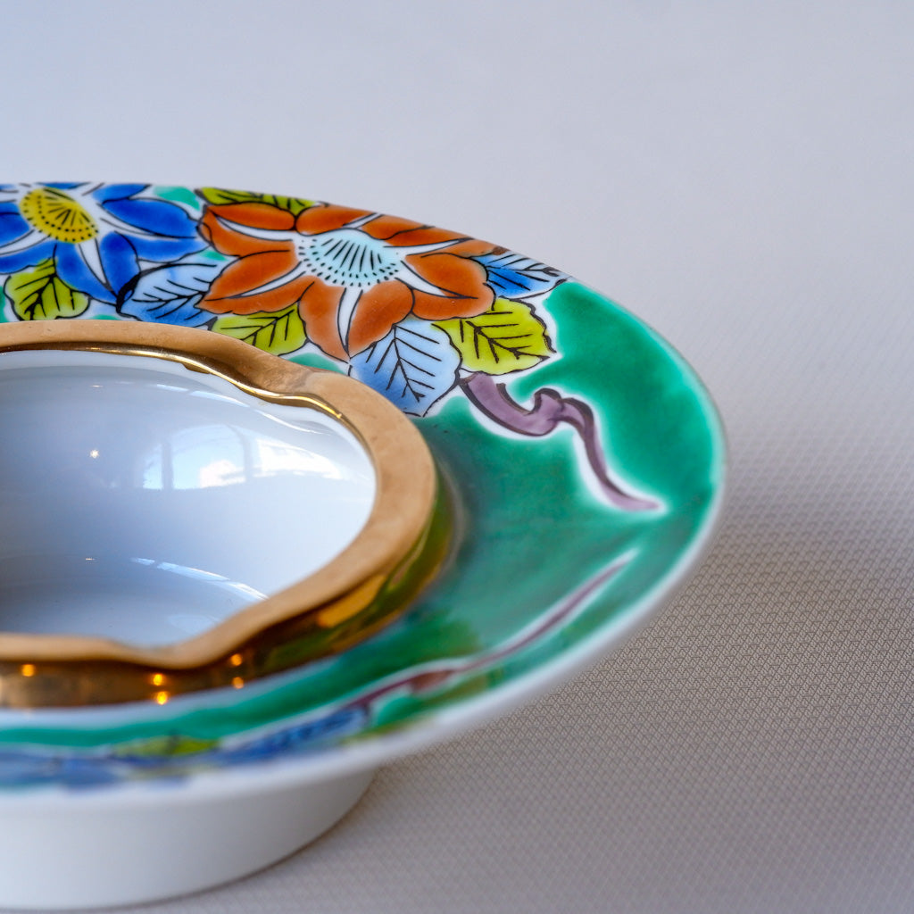 【早期購入】九谷焼｜九谷仙龍｜牡丹文｜ペンダントライト