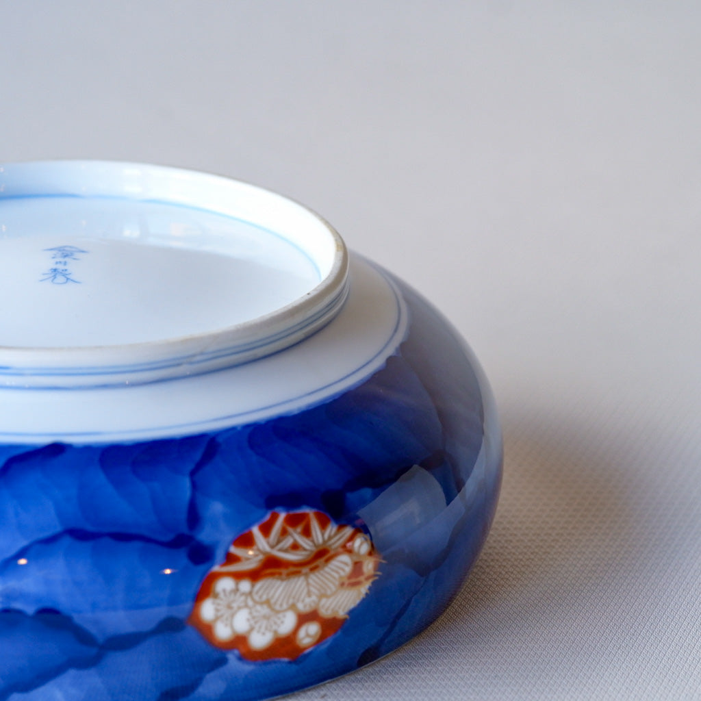 【早期購入】有田焼｜深川製磁｜フカガワブルー｜松竹梅｜ペンダントライト