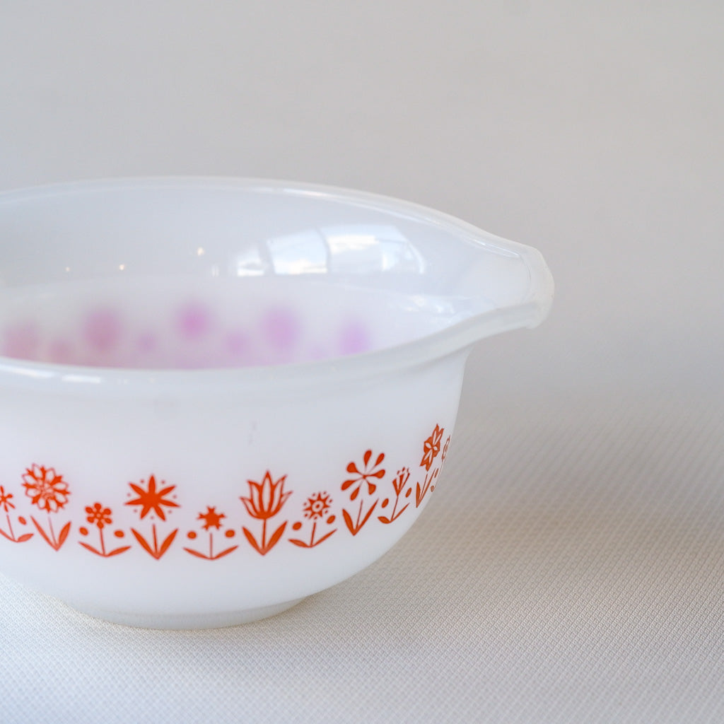 GLASBAKE｜キャセロール｜ミルクガラス｜赤｜ペンダントライト