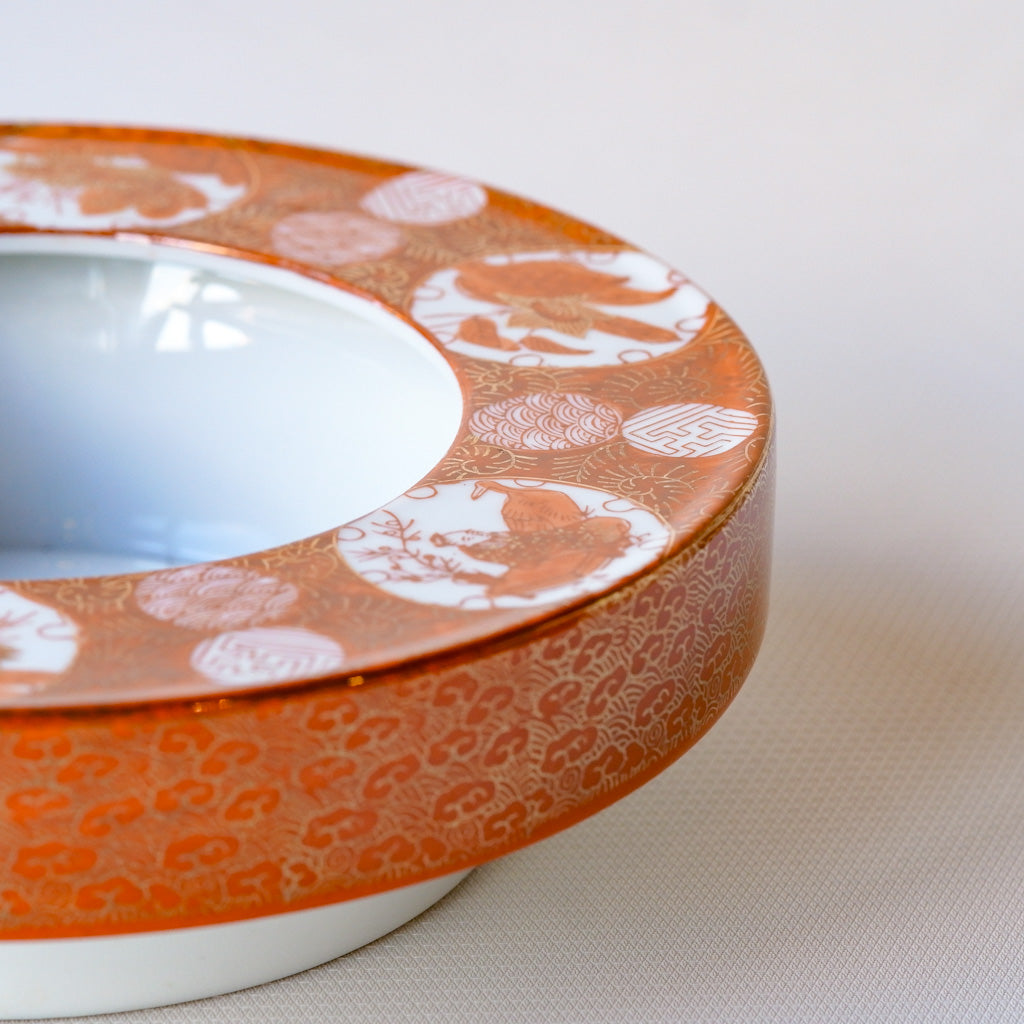 【早期購入】九谷焼｜九谷美泉｜赤絵｜金彩｜ペンダントライト