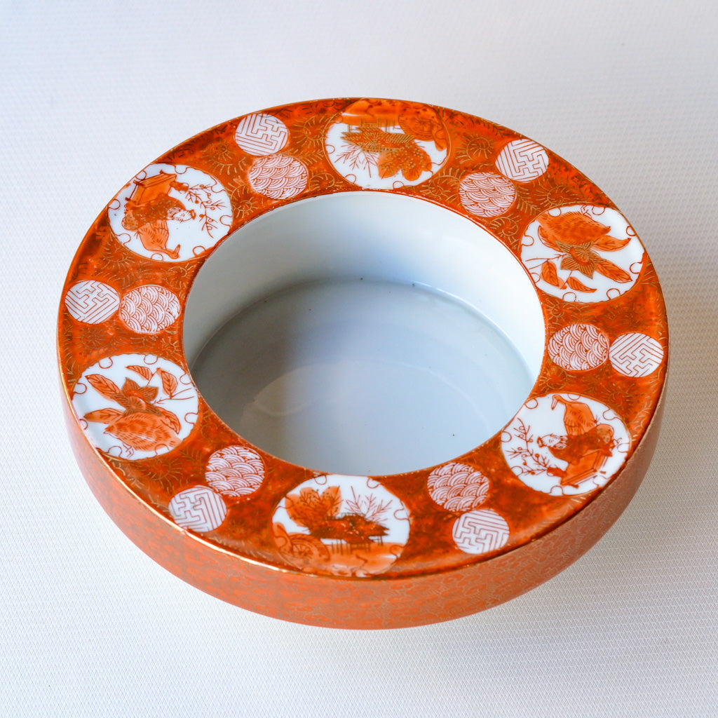 【早期購入】九谷焼｜九谷美泉｜赤絵｜金彩｜ペンダントライト