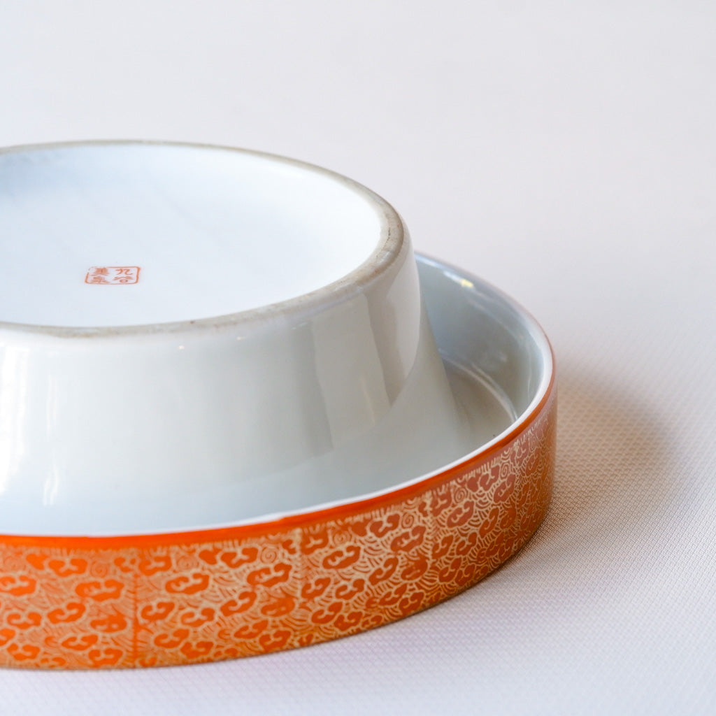 【早期購入】九谷焼｜九谷美泉｜赤絵｜金彩｜ペンダントライト