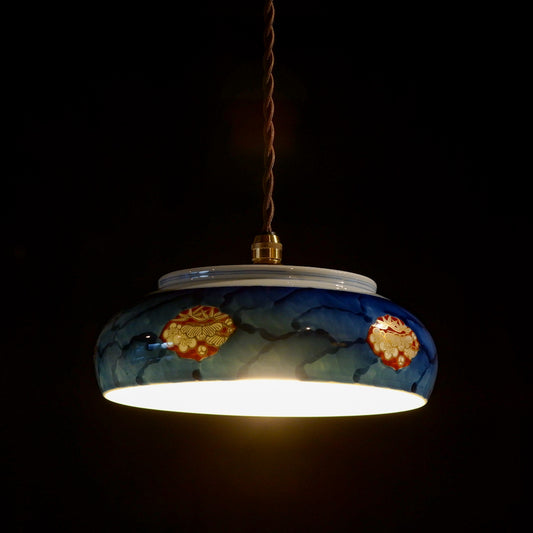 有田焼｜深川製磁｜フカガワブルー｜松竹梅｜ペンダントライト