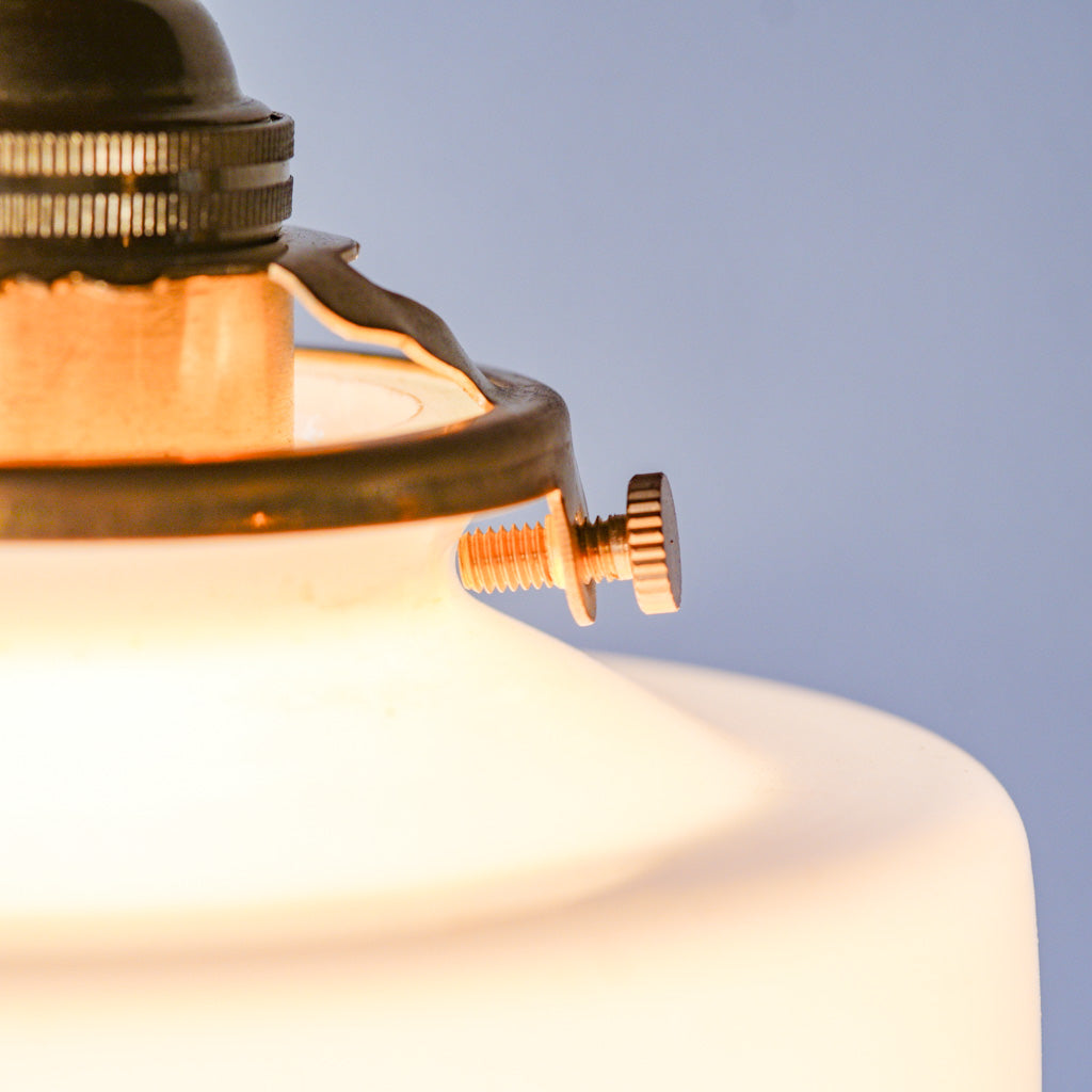 作地未詳｜ミルクガラス｜リユース｜ビンテージ｜ペンダントライト