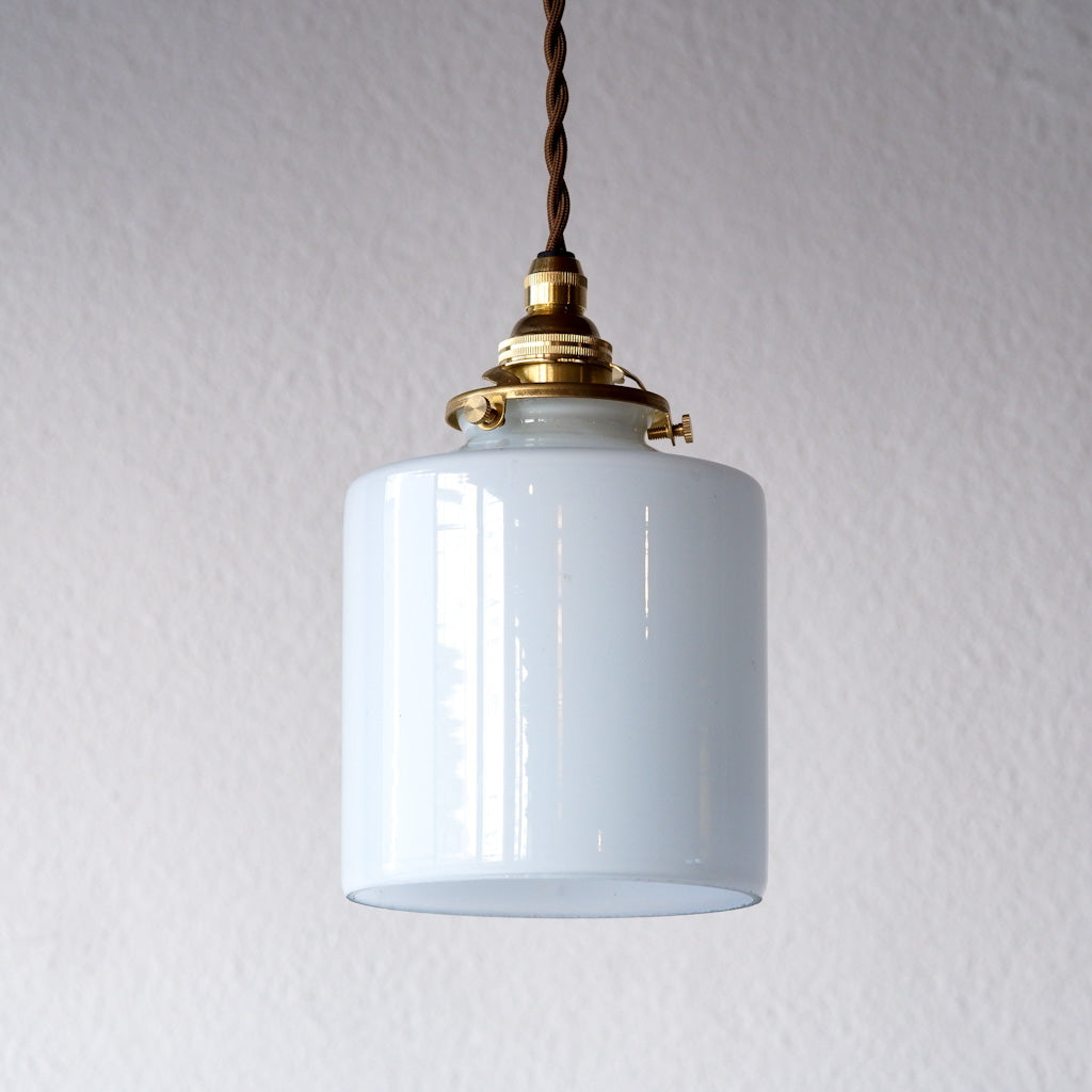 作地未詳｜ミルクガラス｜リユース｜ビンテージ｜ペンダントライト