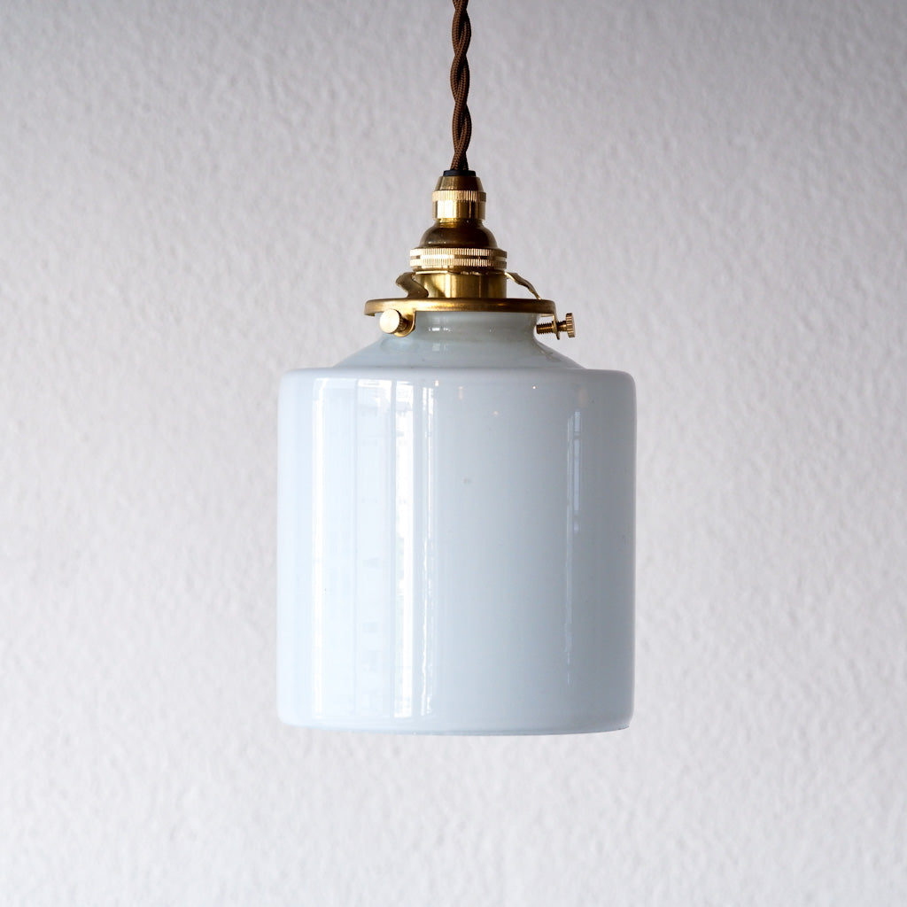 作地未詳｜ミルクガラス｜リユース｜ビンテージ｜ペンダントライト