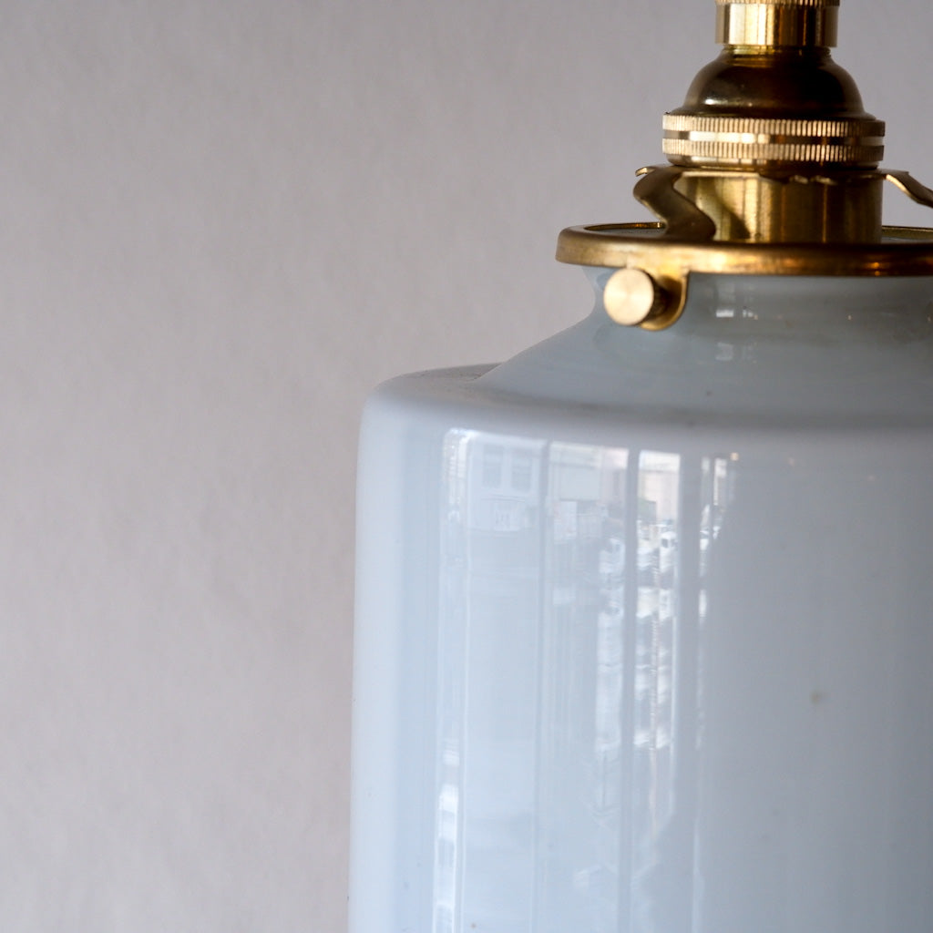 作地未詳｜ミルクガラス｜リユース｜ビンテージ｜ペンダントライト