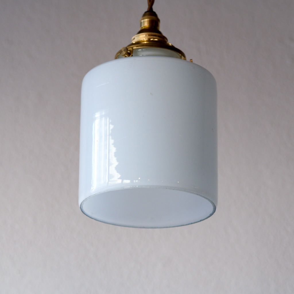 作地未詳｜ミルクガラス｜リユース｜ビンテージ｜ペンダントライト