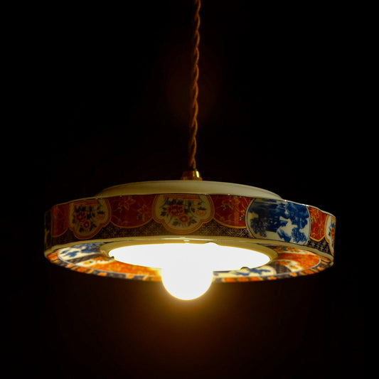 有田焼｜万葉窯｜赤・青｜ペンダントライト