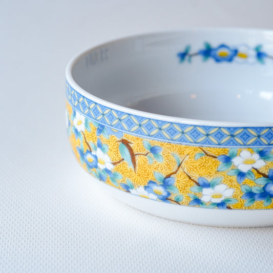 【早期購入】美濃焼｜吾山｜黄・花鳥文｜ペンダントライト