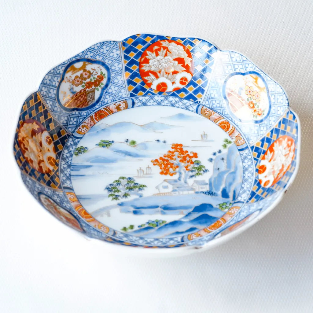 美濃焼｜庫山｜山水・金彩・絵付け｜ペンダントライト
