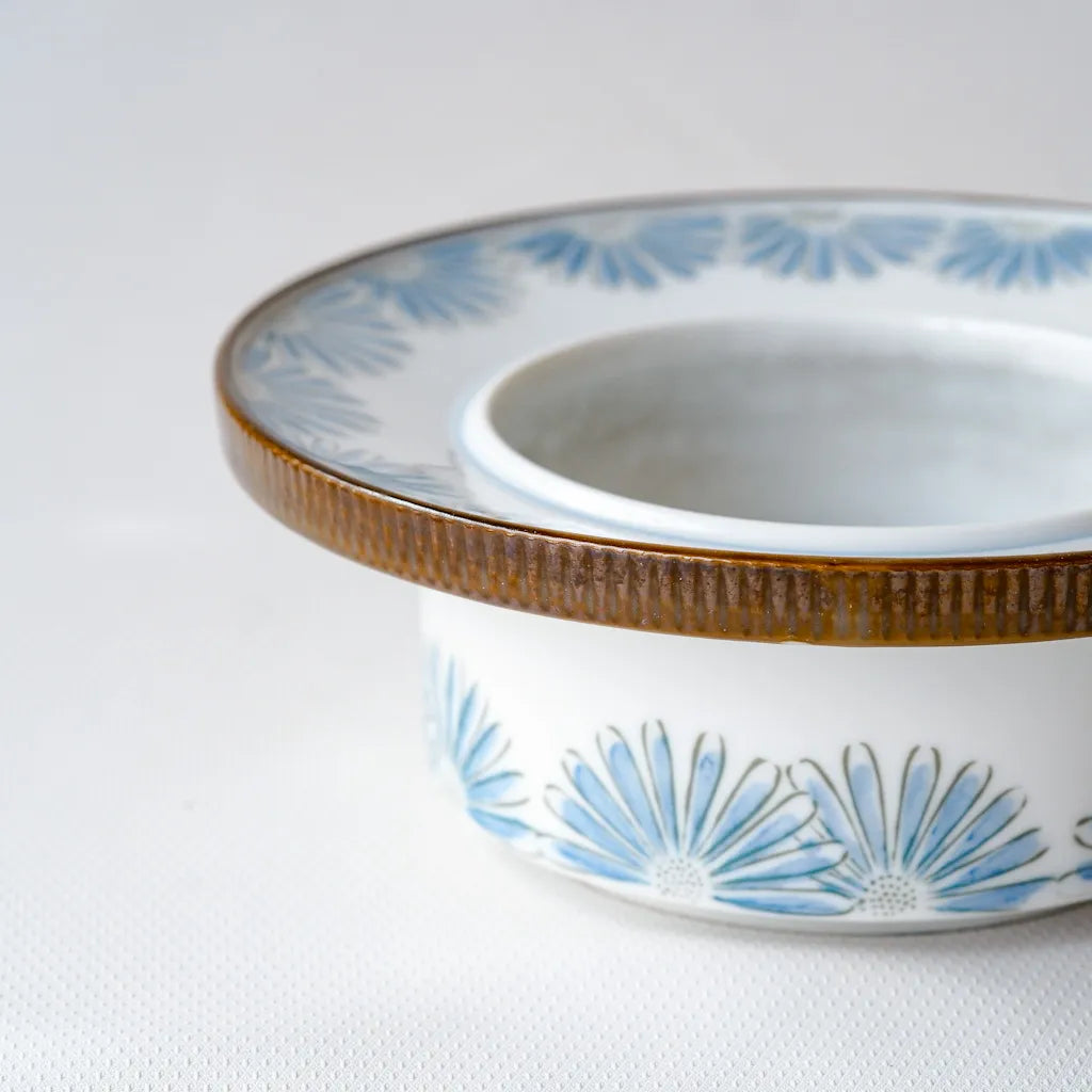 作地未詳｜淡彩色｜菊文様｜ペンダントライト