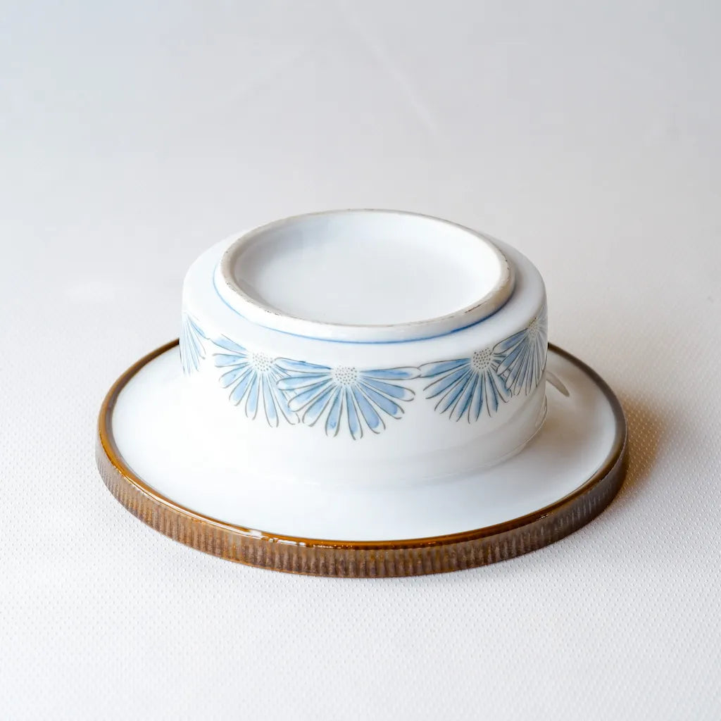 作地未詳｜淡彩色｜菊文様｜ペンダントライト