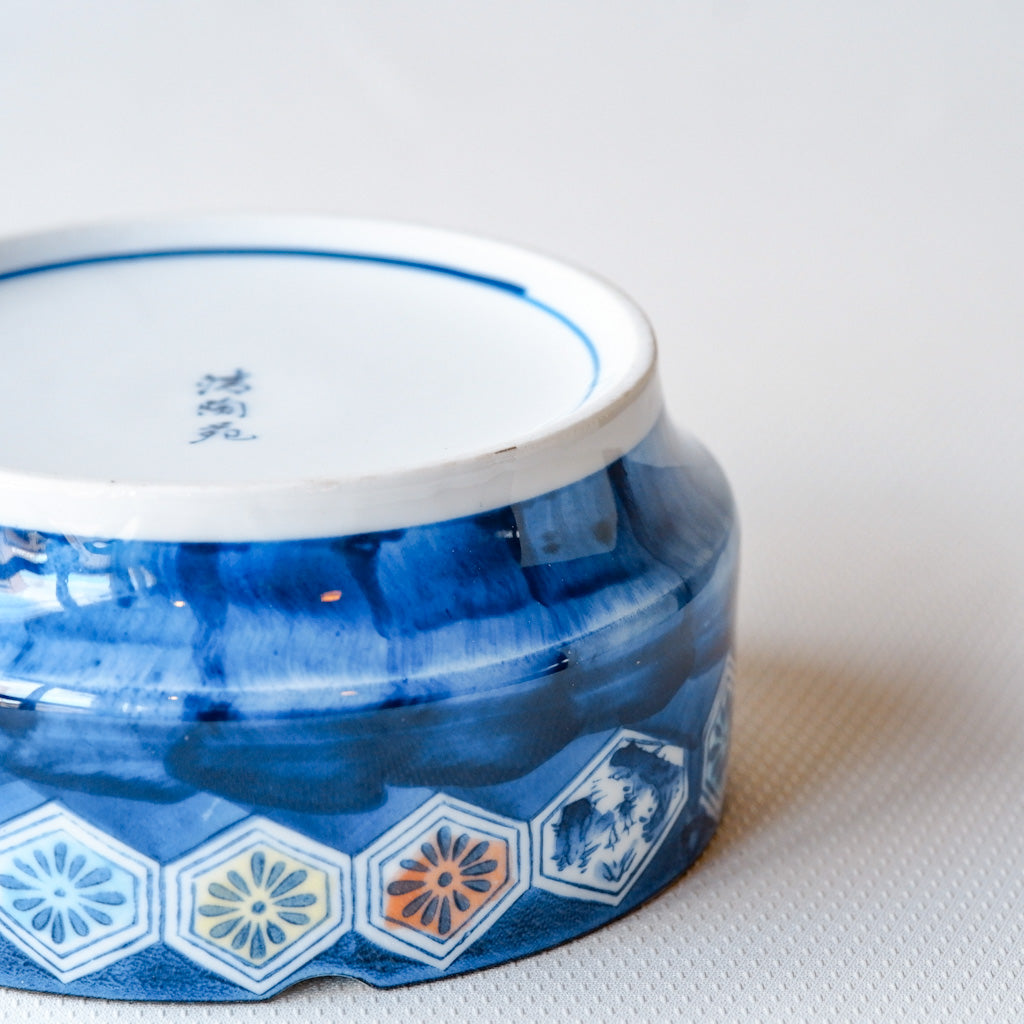 有田焼｜清陶苑｜染付｜亀甲｜ペンダントライト