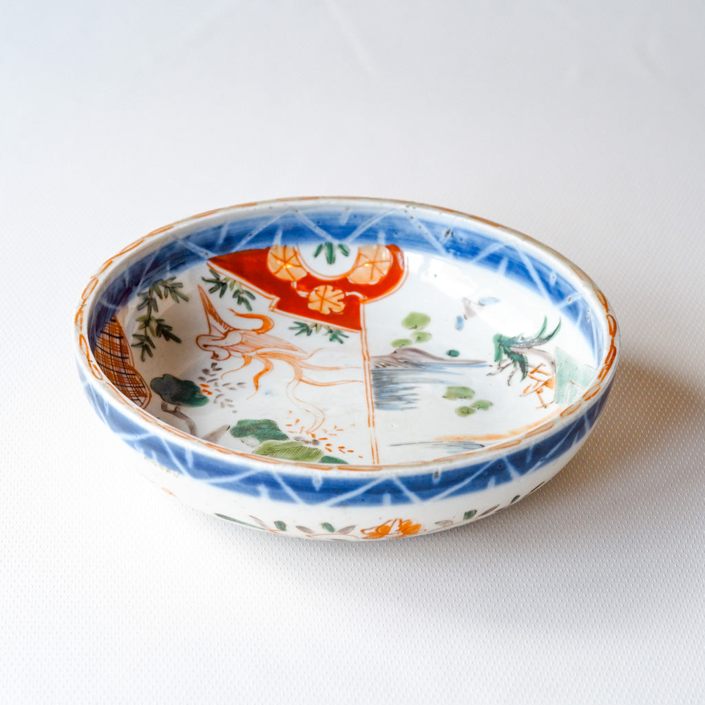 古伊万里？｜骨董｜色絵｜中皿｜ペンダントライト