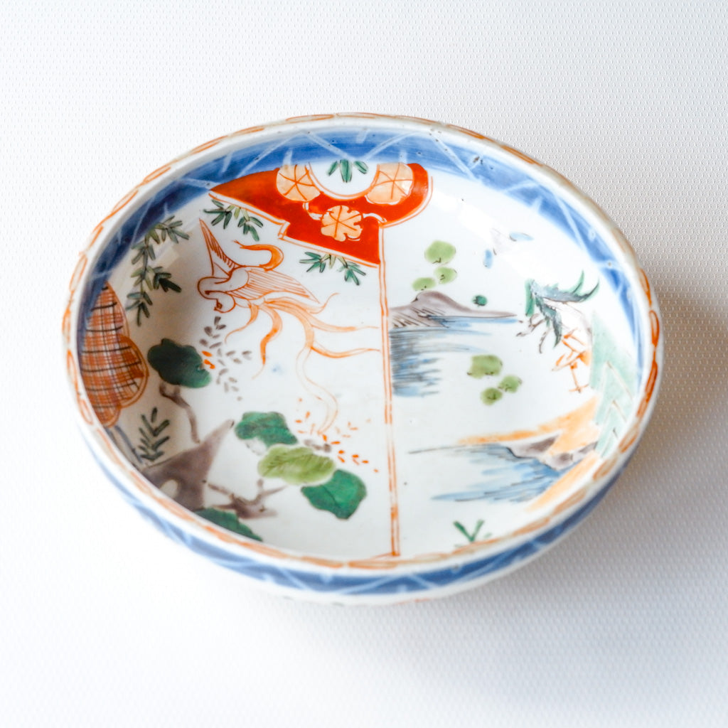 古伊万里？｜骨董｜色絵｜中皿｜ペンダントライト