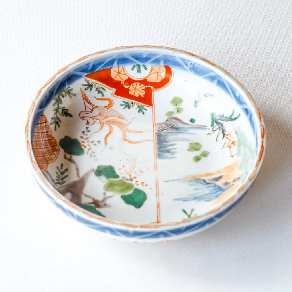 古伊万里？｜骨董｜色絵｜中皿｜ペンダントライト