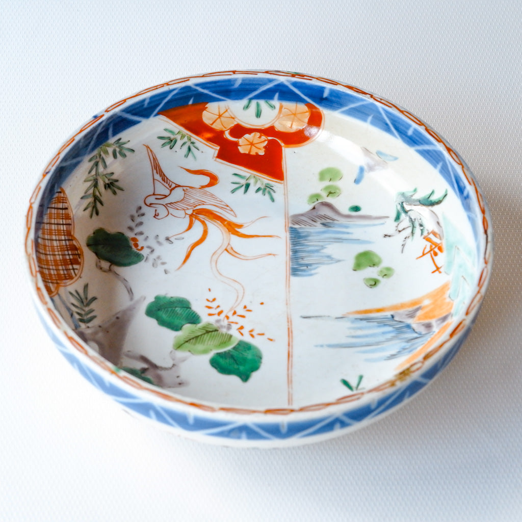 古伊万里？｜骨董｜色絵｜大皿｜ペンダントライト