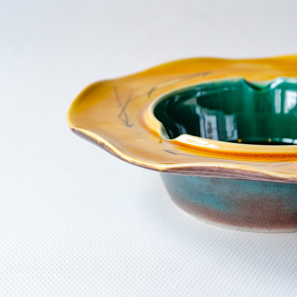 九谷焼｜色絵黄彩釉｜作家物｜ペンダントライト