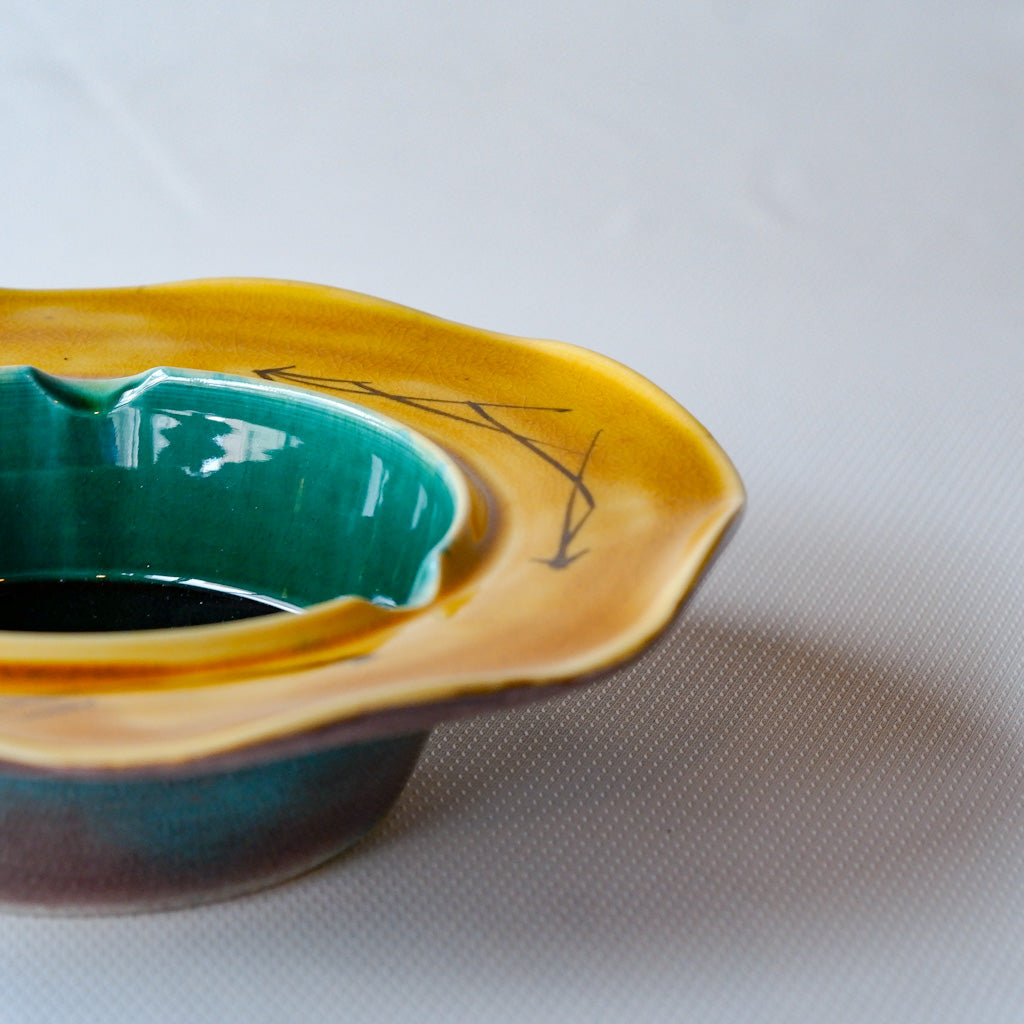 九谷焼｜色絵黄彩釉｜作家物｜ペンダントライト