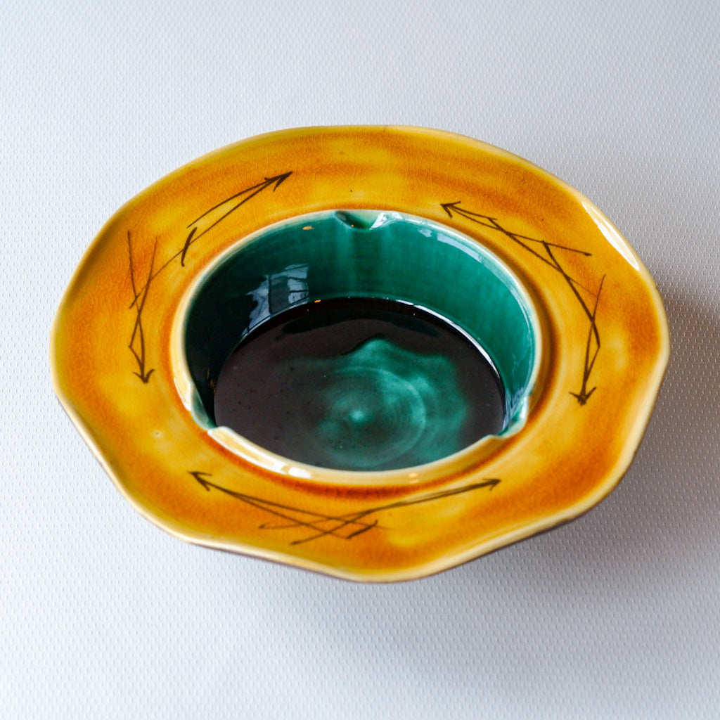 九谷焼｜色絵黄彩釉｜作家物｜ペンダントライト