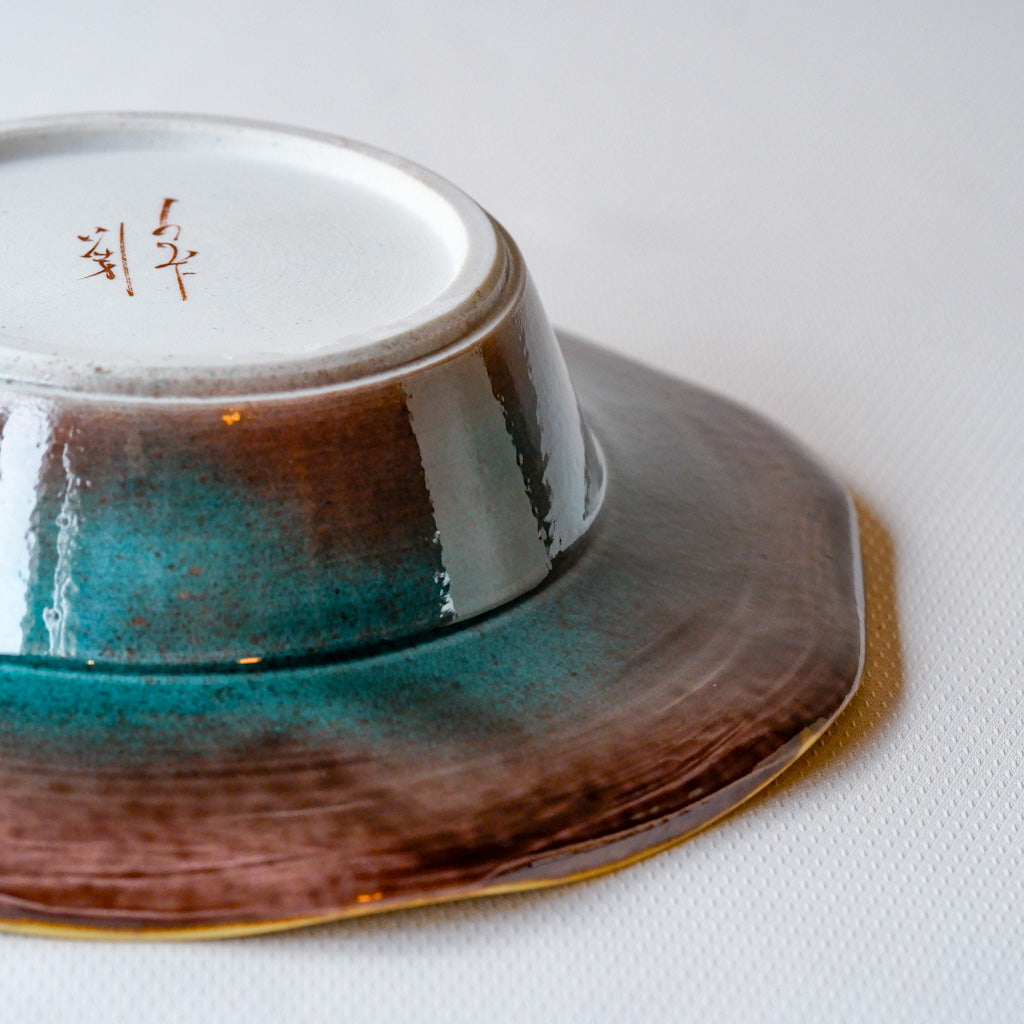 九谷焼｜色絵黄彩釉｜作家物｜ペンダントライト