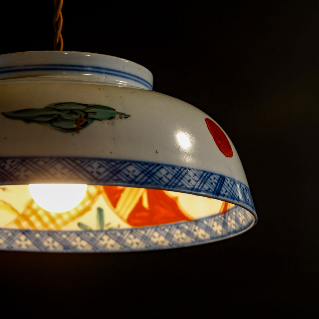 古伊万里？｜骨董｜色絵｜大鉢｜ペンダントライト – アップサイクル